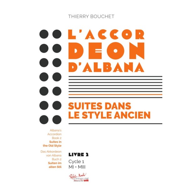 l'accordeon d'albana suites dans le style ancien partition