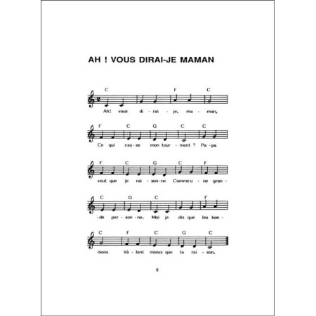 partition anthologie chanson enfantine