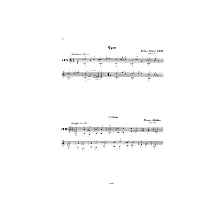 partition la guitare classique volume A