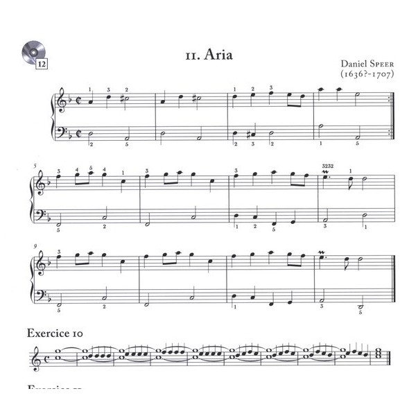 apprendre a toucher le clavecin partition