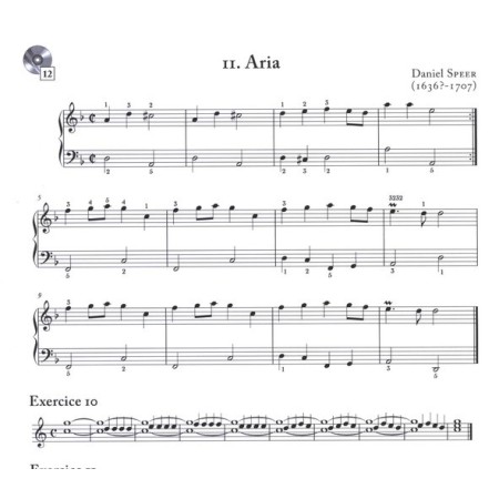 apprendre a toucher le clavecin partition