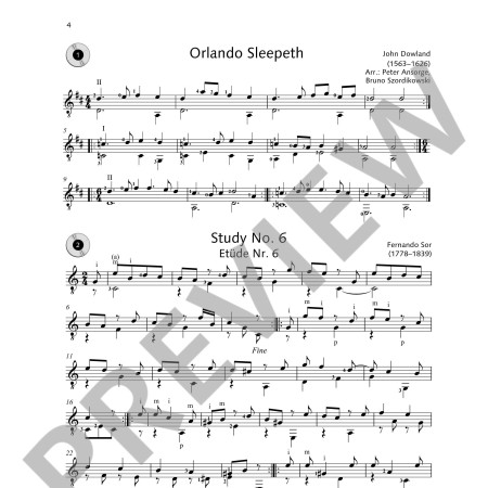 partition easy concert pieces guitar vol1