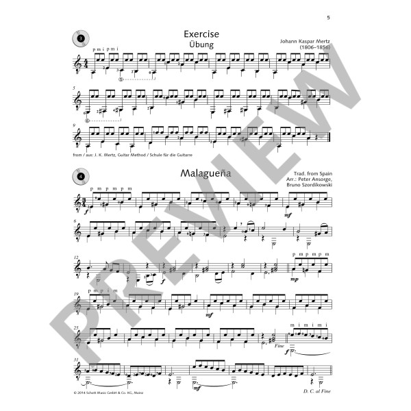 partition easy concert pieces guitar vol1