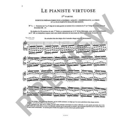 hanon le jeune pianiste virtuose partition