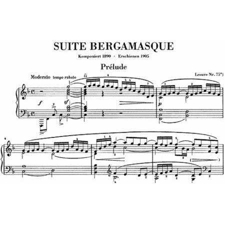 partition suite bergamasque