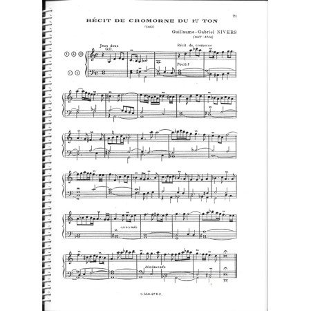 partition les maitres français de l'orgue fascicule 2