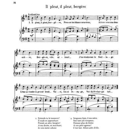 vieilles rondes et chansons françaises partition