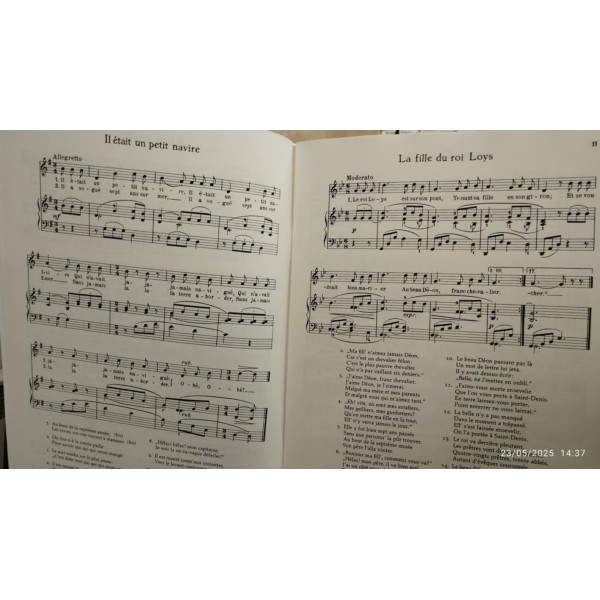 vieilles rondes et chansons françaises partition