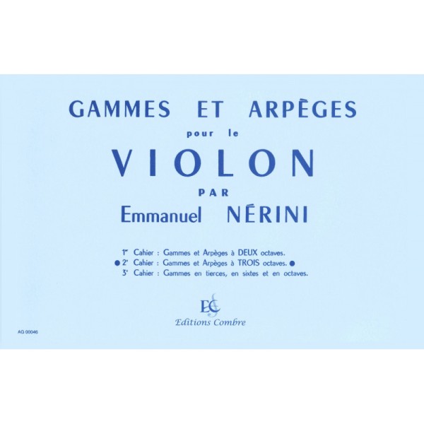nerini gammes et arpeges partition violon avignon