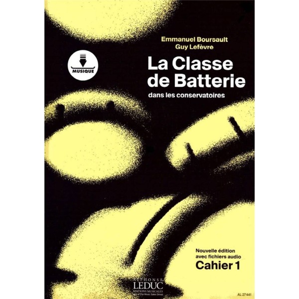 la classe de batterie dans conservatoires cahier 1
