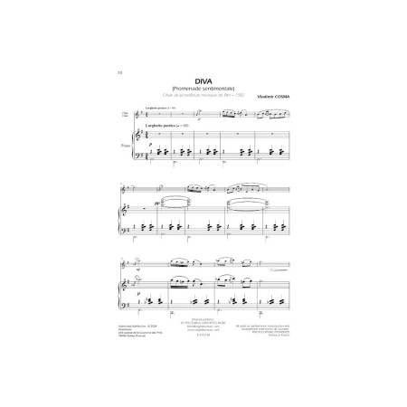 partition flute vladimir cosma