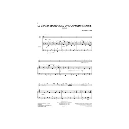 partition flute vladimir cosma