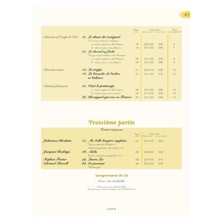 partition tour de chants volume 2