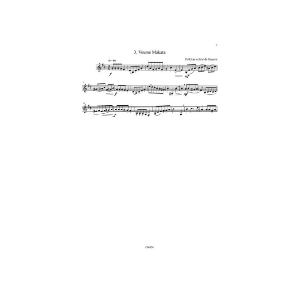 partition clarinette 18 etudes ethniques