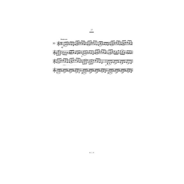 partition clarinette 32 etudes melodiques