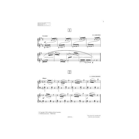 partition piano etudes poco forte