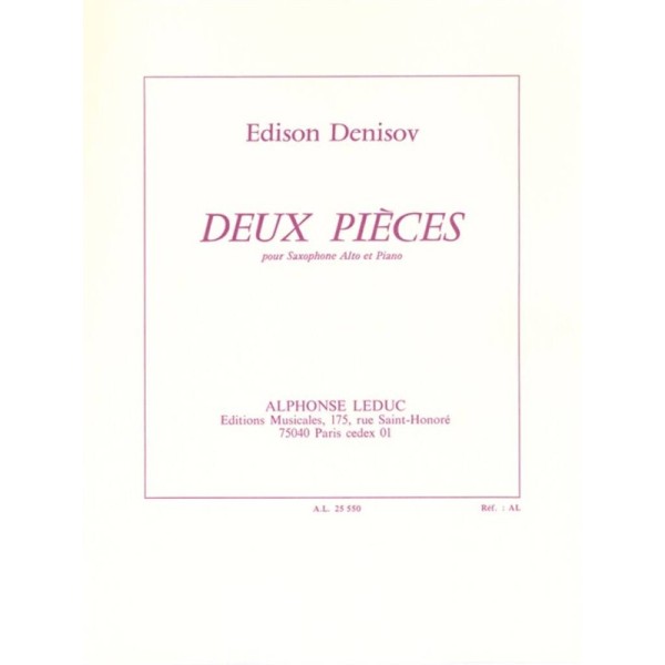 edison denisov 2 pièces partition saxophone
