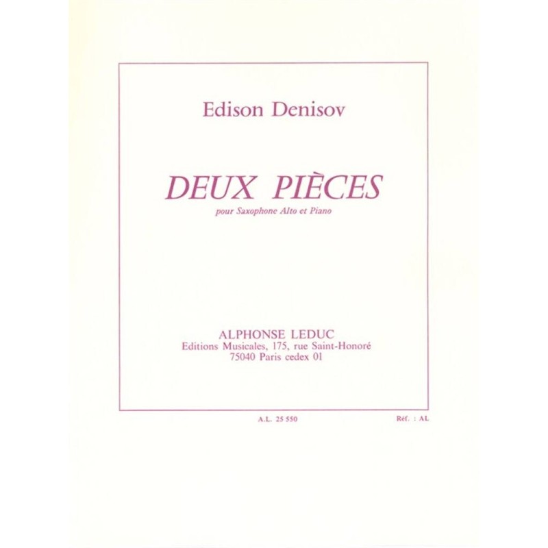 edison denisov 2 pièces partition saxophone edison denisov 2 pièces partition saxophone
