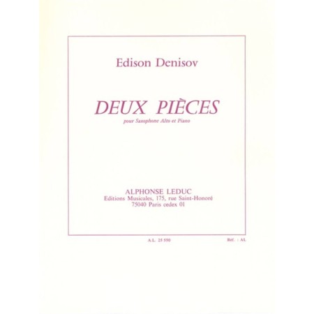 edison denisov 2 pièces partition saxophone