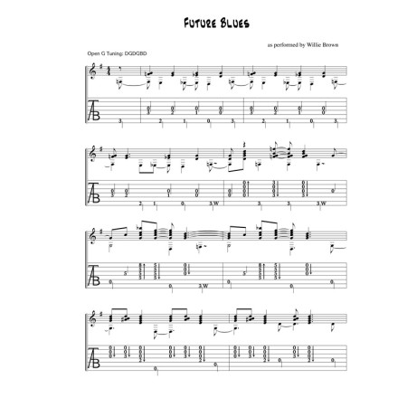 partition stefan grossman delta blues guitar