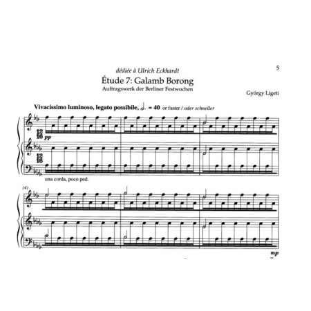 partition ligeti etudes piano