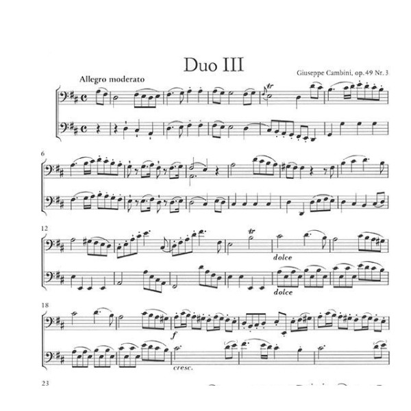 partition cambini 6 duos opus 49