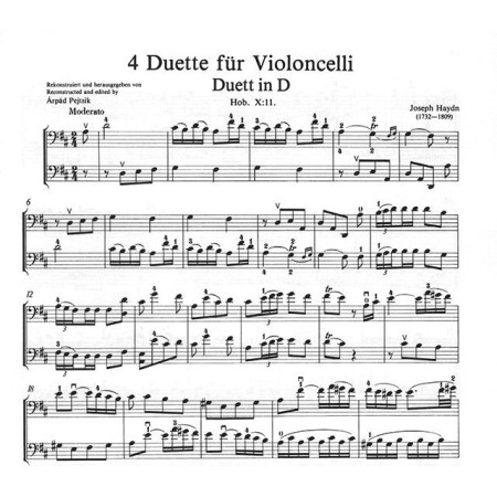 partition haydn 4 duette violoncelle