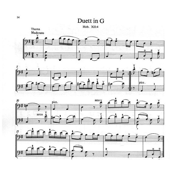 partition haydn 4 duette violoncelle
