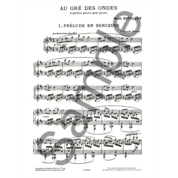partition au gre des ondes