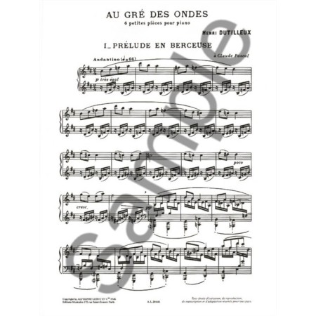 partition au gre des ondes