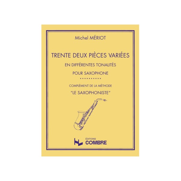 partition 32 pieces variees pour saxophone