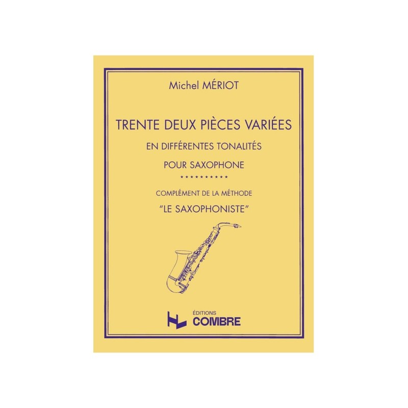 partition 32 pieces variees pour saxophone