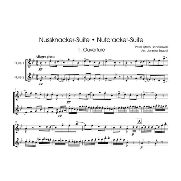 partition casse noisette pour 2 flutes
