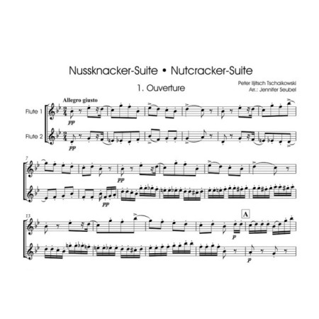 partition casse noisette pour 2 flutes