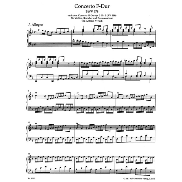 partition bach arrangements piano