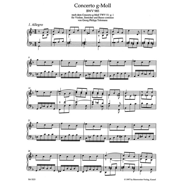 partition bach arrangements autres compositeurs
