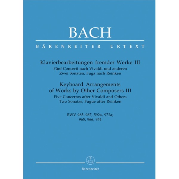 partition bach arrangements autres compositeurs