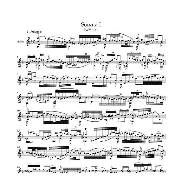 partition bach sonates et partitas