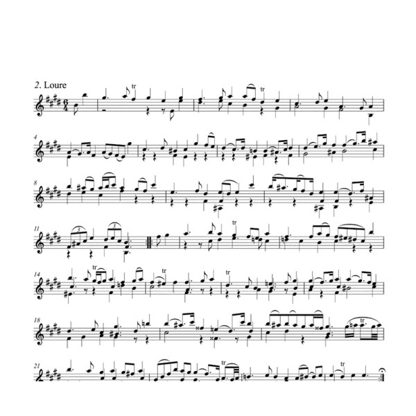 partition bach sonates et partitas