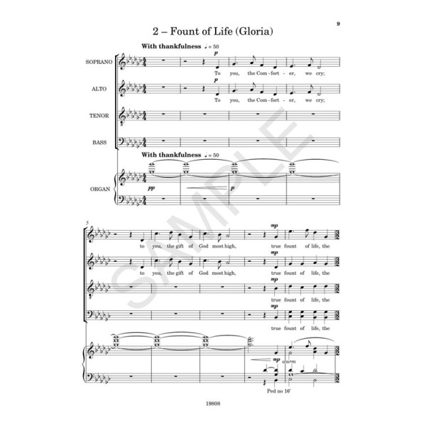 partition arnesen the holy spirit mass