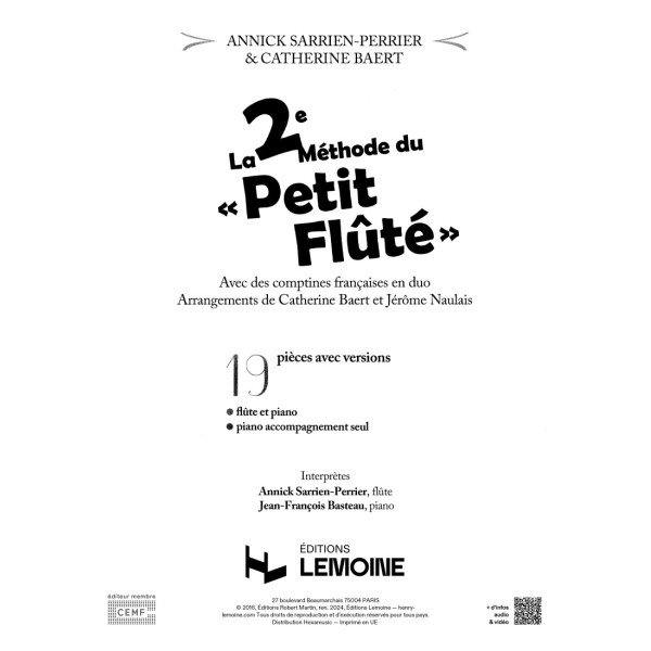 la deuxieme methode du petit flute partition piano