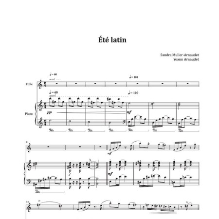partitions flute saisons traversieres