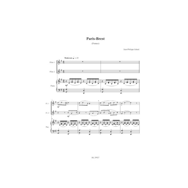 partition le petit flute gourmand europeen