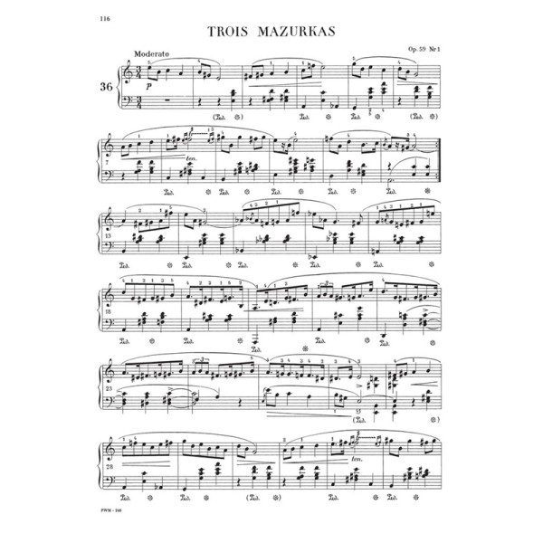 partition chopin mazurkas paderewski