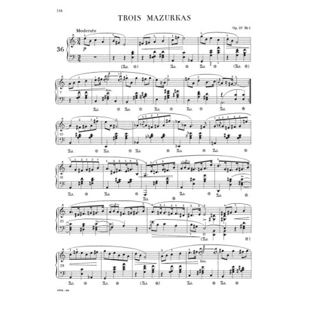 partition chopin mazurkas paderewski