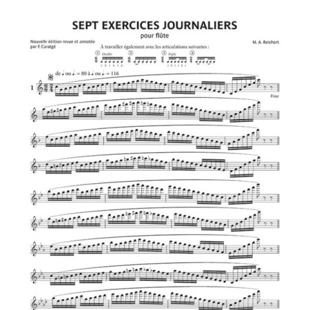 partition reichert exercices journaliers