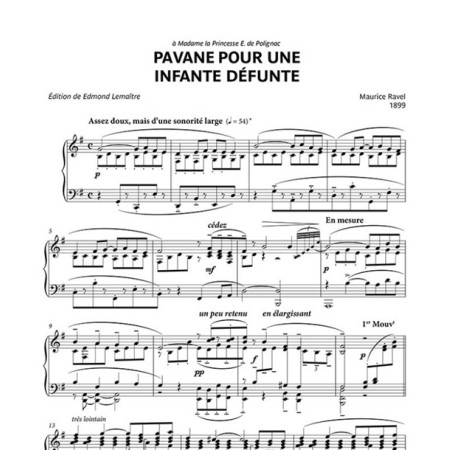 partition ravel oeuvres choisies