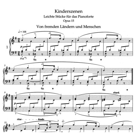 partition schumann scenes d'enfants