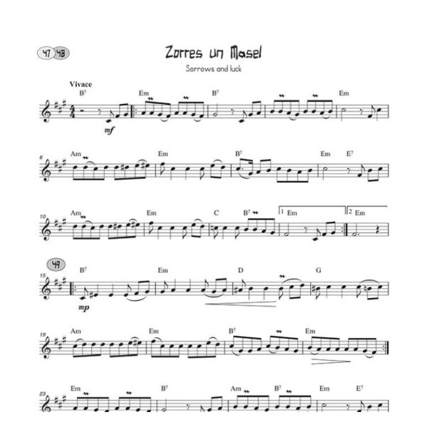 partition clarinette all time klezmers