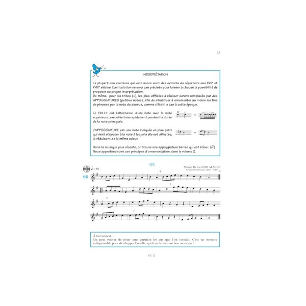 méthode de flute a bec soprano margo